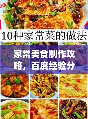 家常美食制作攻略，百度經驗分享菜譜