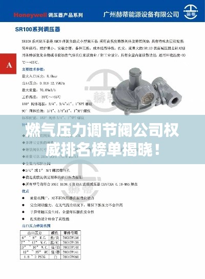 燃?xì)鈮毫φ{(diào)節(jié)閥公司權(quán)威排名榜單揭曉！