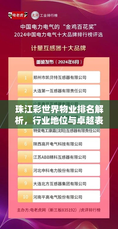 珠江彩世界物業(yè)排名解析，行業(yè)地位與卓越表現(xiàn)引人矚目