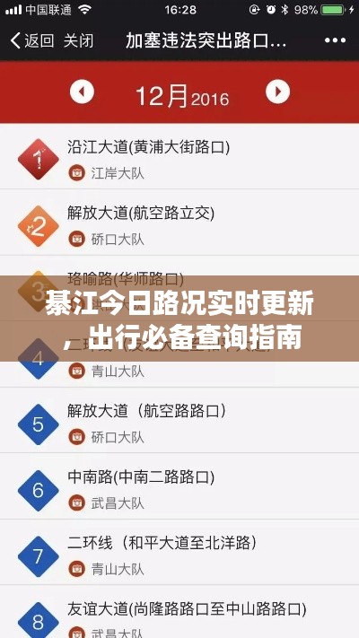 綦江今日路況實(shí)時更新，出行必備查詢指南
