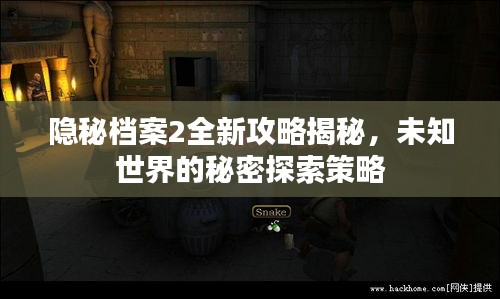 隱秘檔案2全新攻略揭秘，未知世界的秘密探索策略