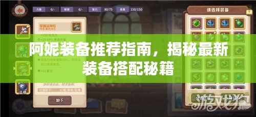 阿妮裝備推薦指南，揭秘最新裝備搭配秘籍