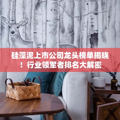 硅藻泥上市公司龍頭榜單揭曉！行業(yè)領(lǐng)軍者排名大解密